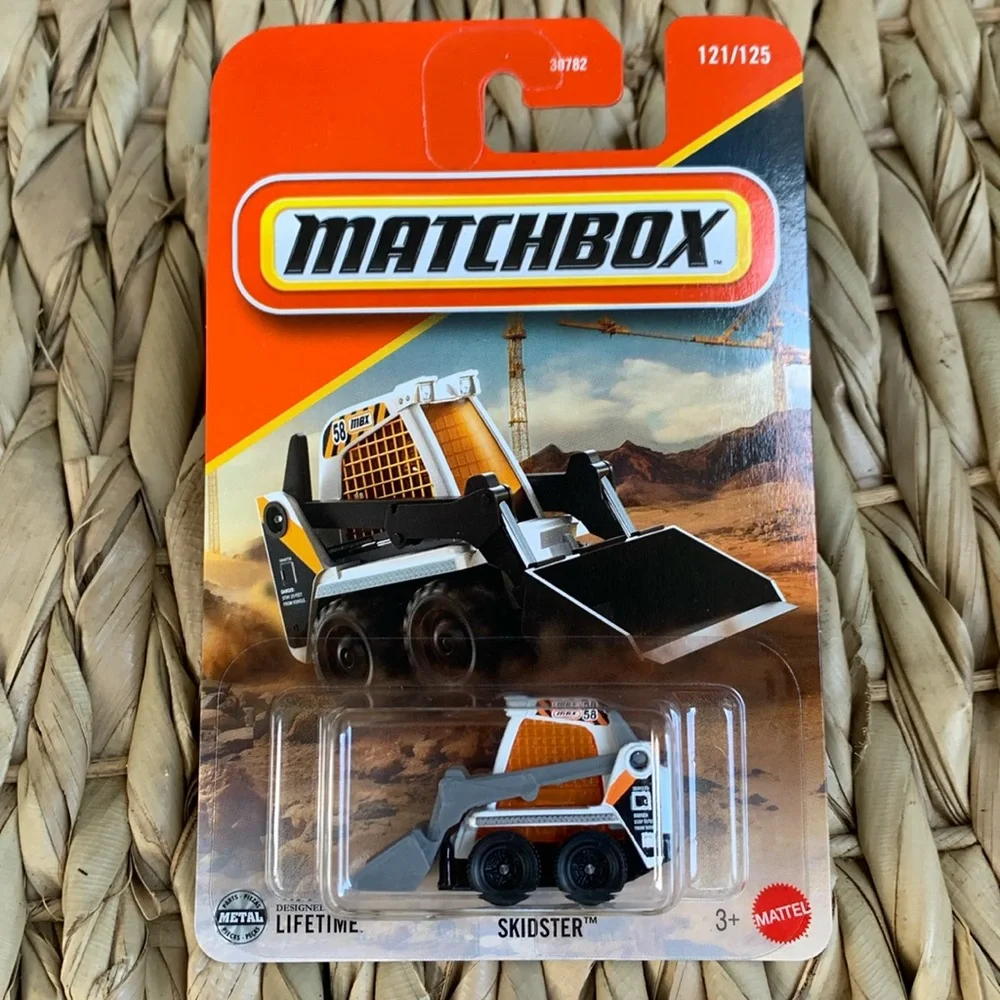 Matchbox Skidster Construction Truck Vehicle White Orange Diecast Toy Vehicle 🆕